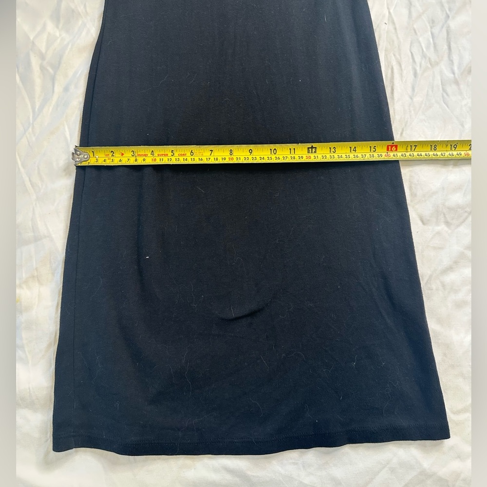 Vintage Forenza Italy Black Off Shoulder Knit Dress Women’s M Cotton 3/4 Sleeve - Picture 13 of 14